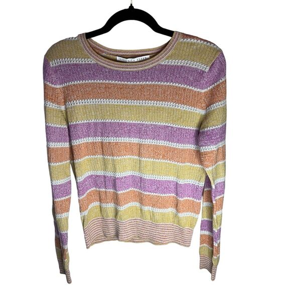 Veronica Beard Women's Striped Knit Pullover Sweater Size S Multicolor